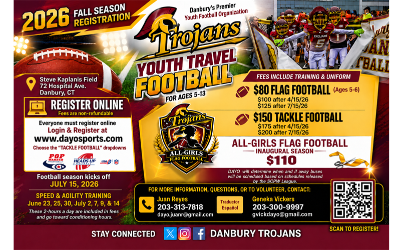 2026 Pop Warner Football Registration is Open!